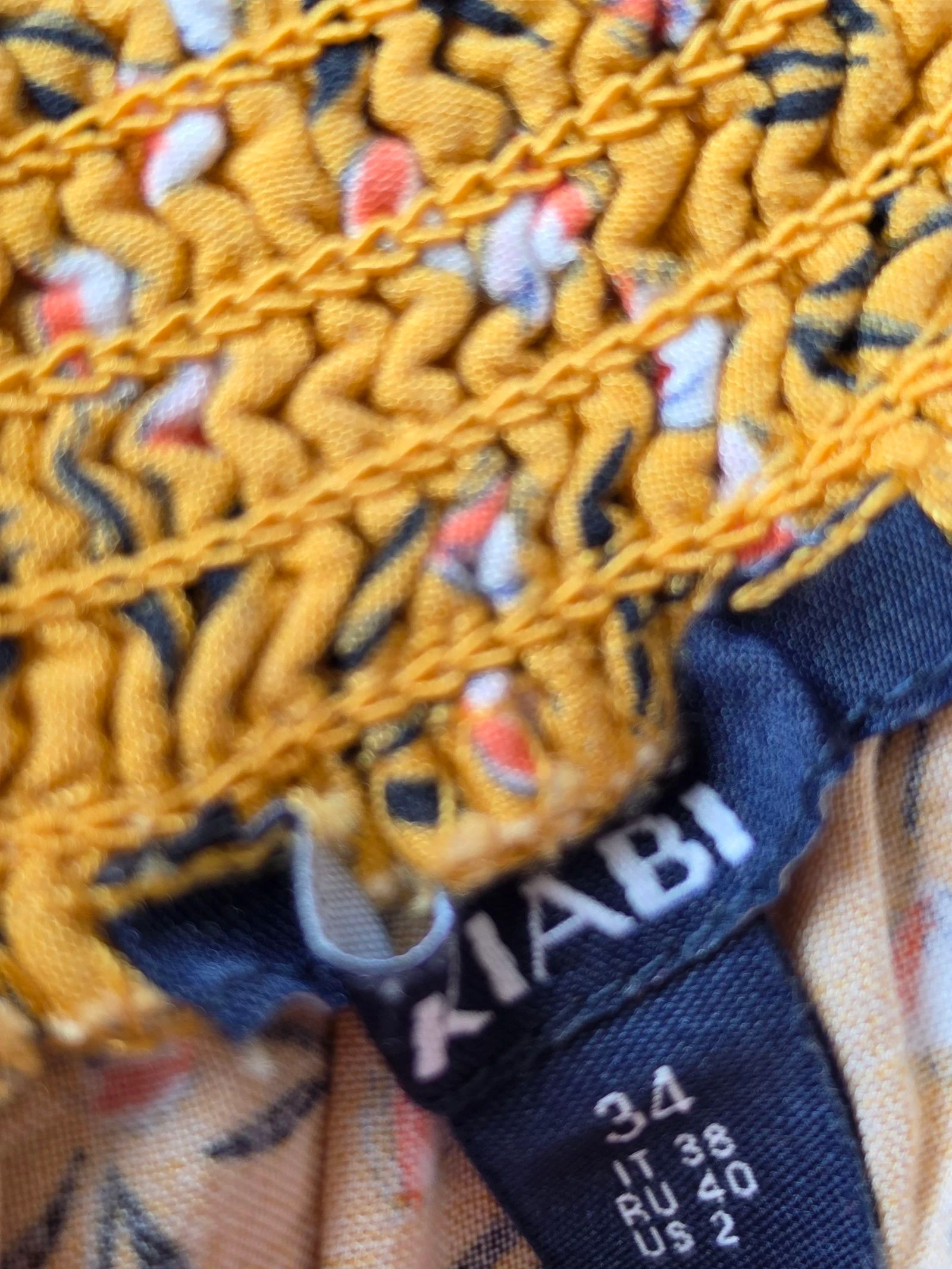 Combi-short fleuri Kiabi - Jaune moutarde - Taille 34 (XS) – photo 5